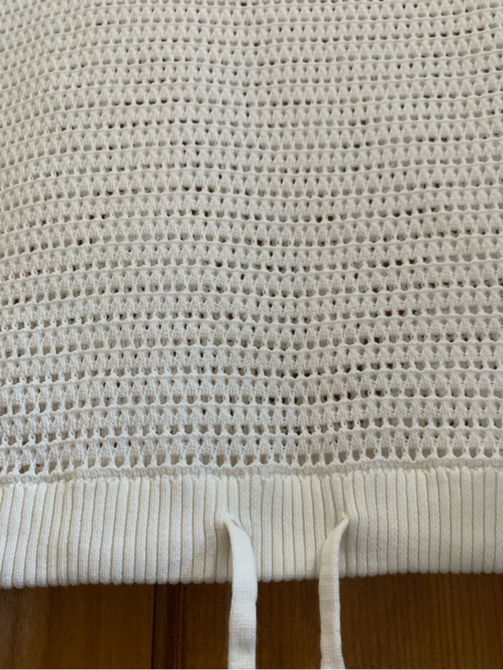 Varley Corvallis Knit Sweater Anthropologie White Open Knit new Without Tags XL - Picture 5 of 12
